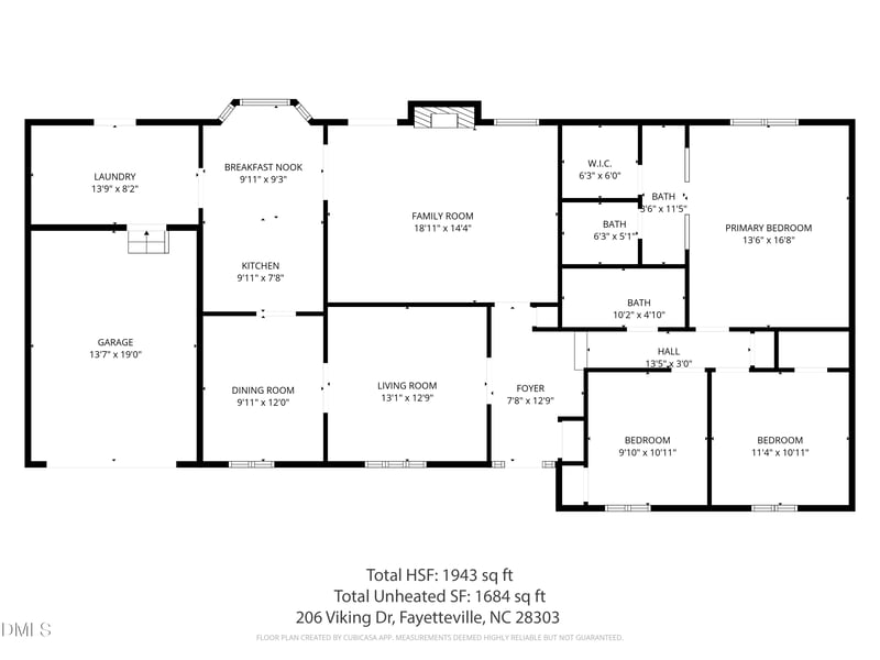 206 Viking Rd, Fayetteville, NC 28303
