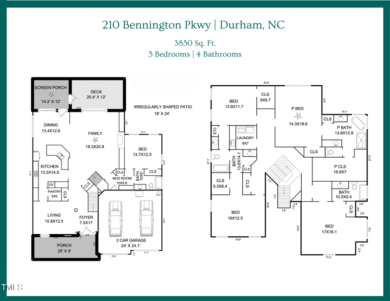 210 Bennington Pw, Durham, NC 27713