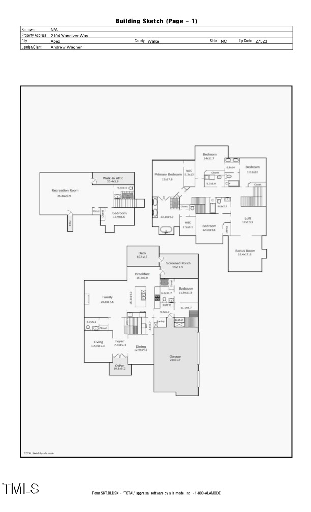 2104 Vandiver Way, Apex, NC 27523
