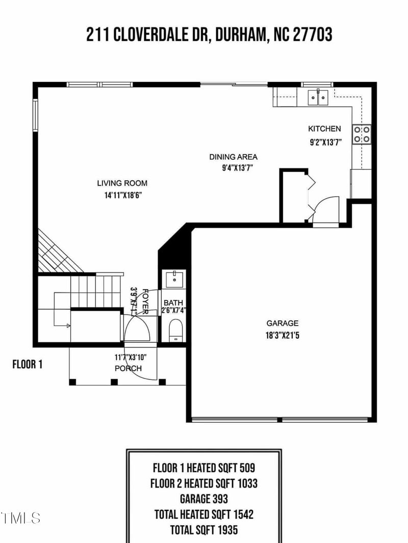 211 Cloverdale Dr, Durham, NC 27703