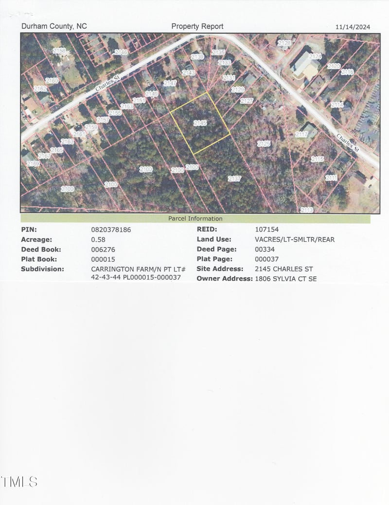2145 Charles St Lot 42-44, Durham, NC 27707