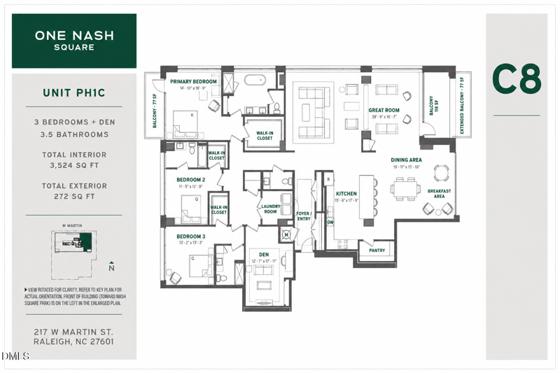 217 Martin St #Penthouse 1 C, Raleigh, NC 27601