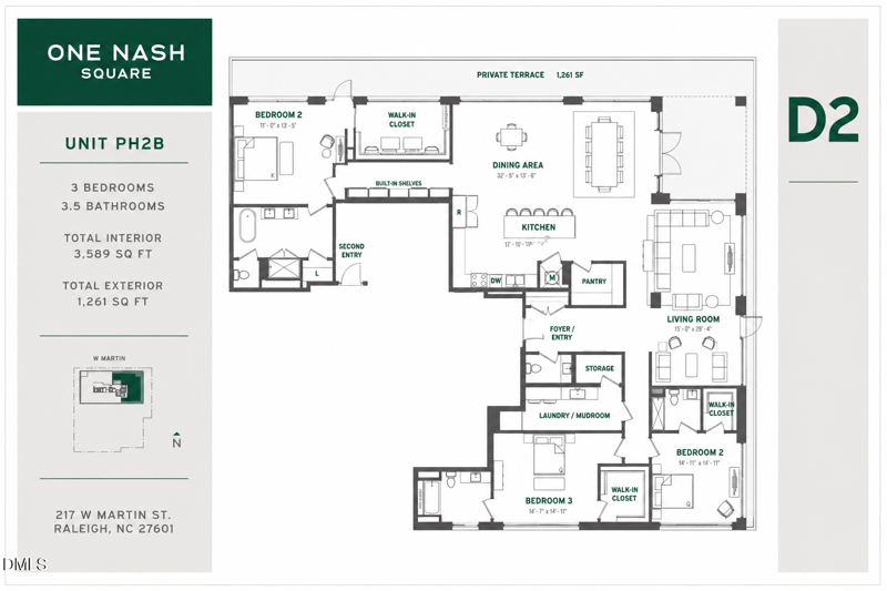 217 Martin St #Penthouse 2 B, Raleigh, NC 27601