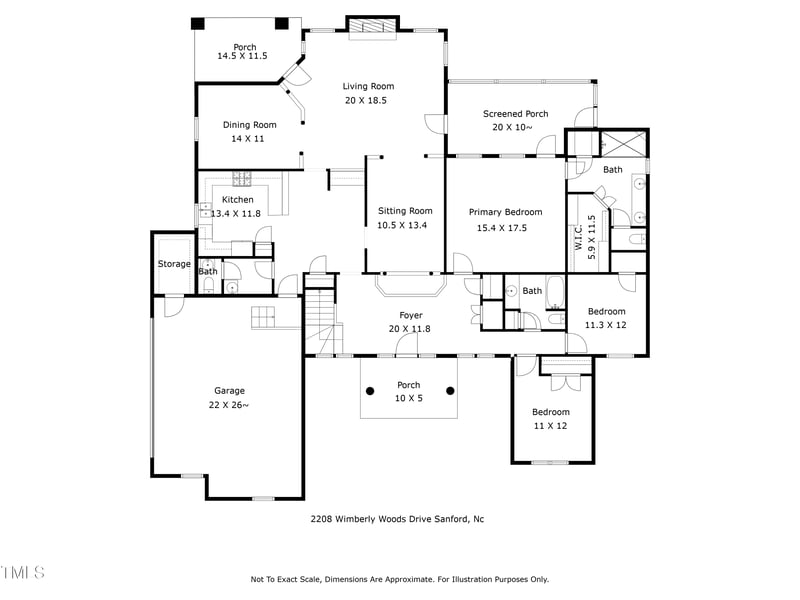 2208 Wimberly Woods Dr, Sanford, NC 27330