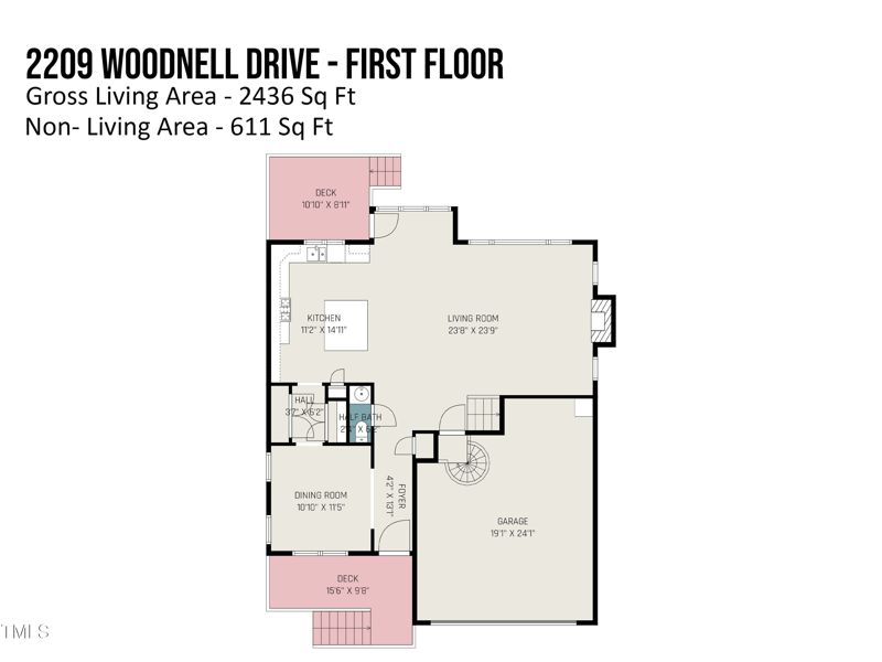 2209 Woodnell Dr, Raleigh, NC 27603