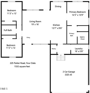 225 Parker Rd, Four Oaks, NC 27524