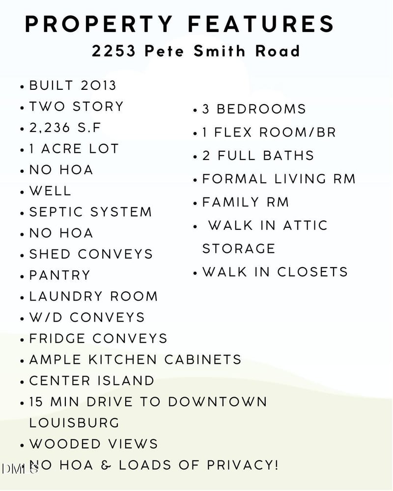 2253 Pete Smith Rd, Louisburg, NC 27549