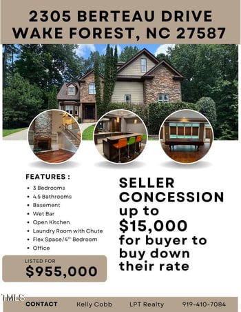 2305 Berteau Dr, Wake Forest, NC 27587