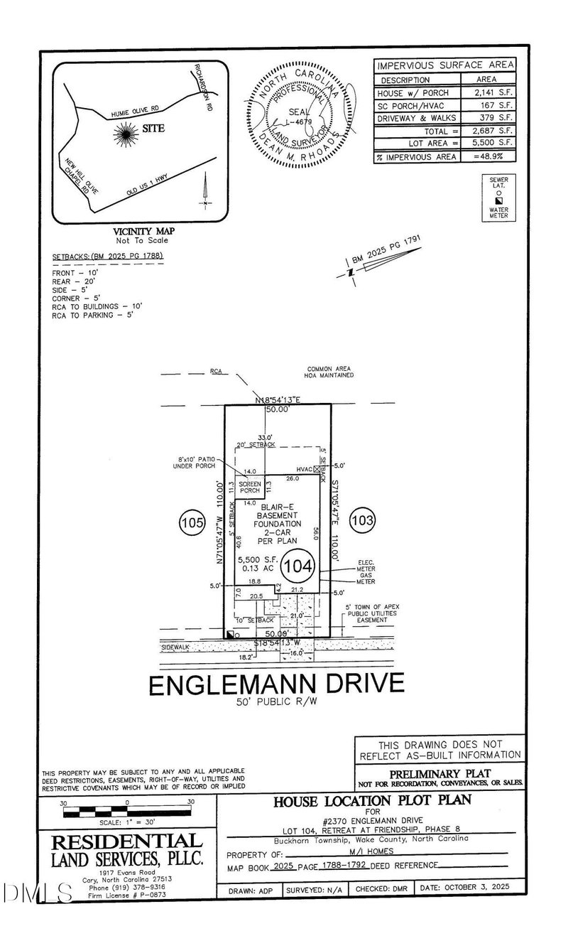 2370 Englemann Dr Lot 104, Apex, NC 27562