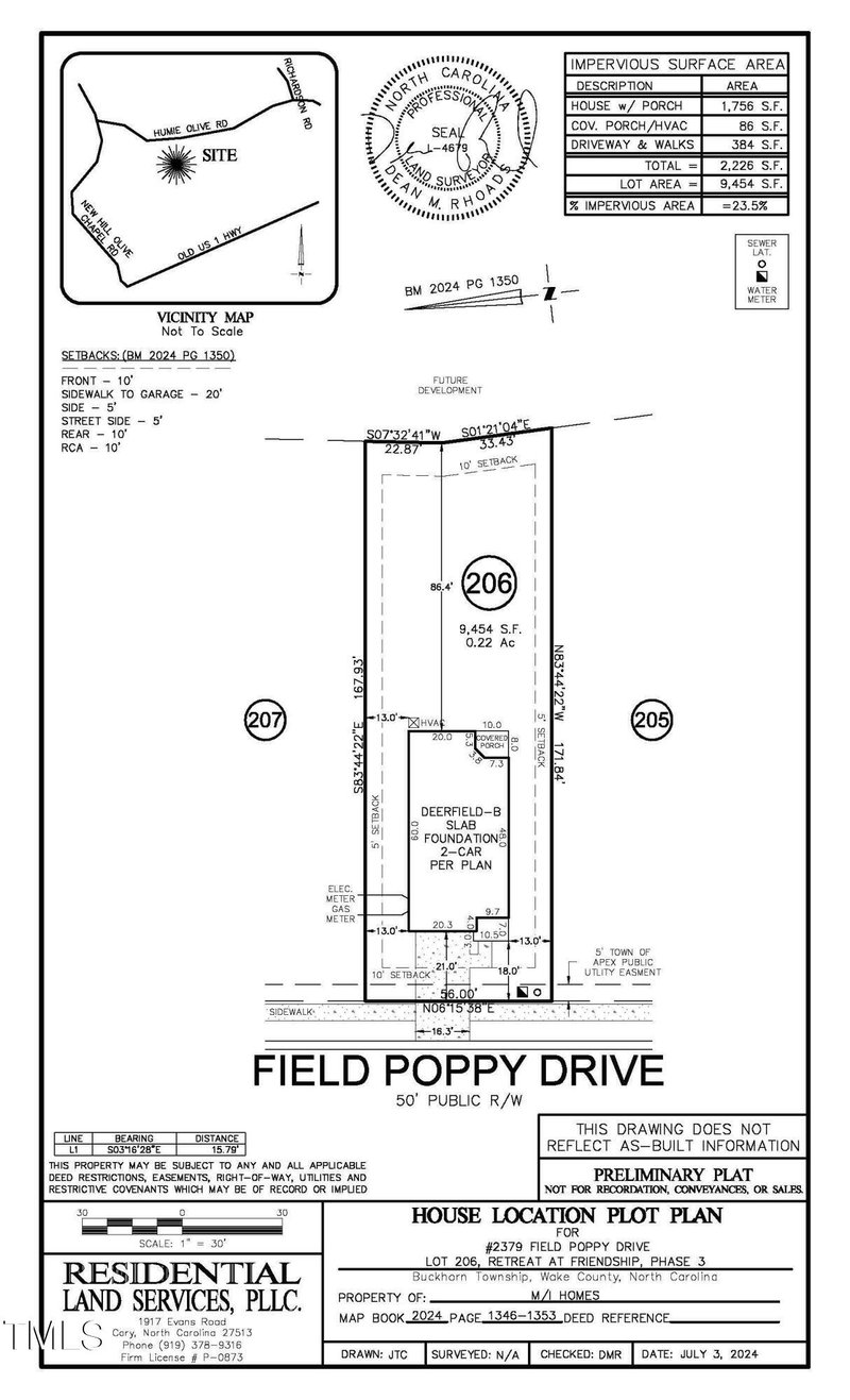 2379 Field Poppy Dr Lot 206, Apex, NC 27502