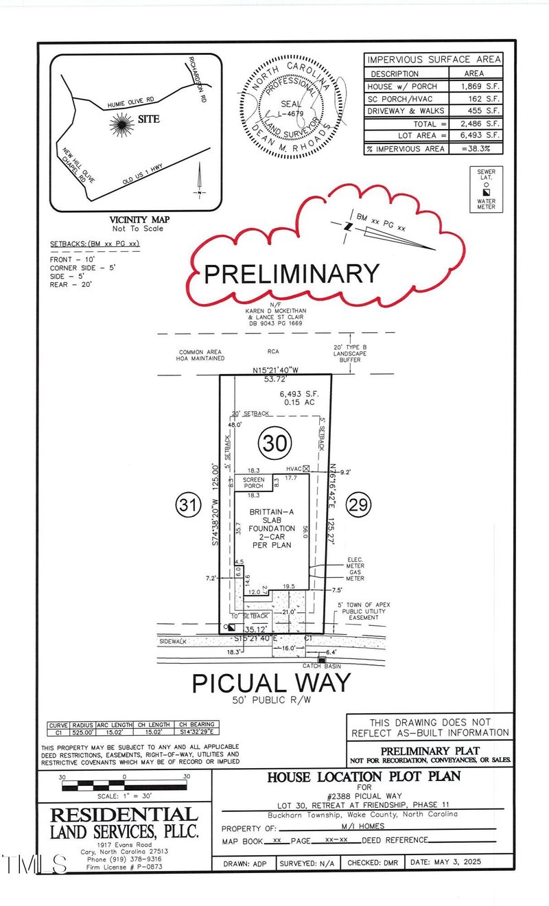 2388 Picual Way Lot 30, New Hill, NC 27562