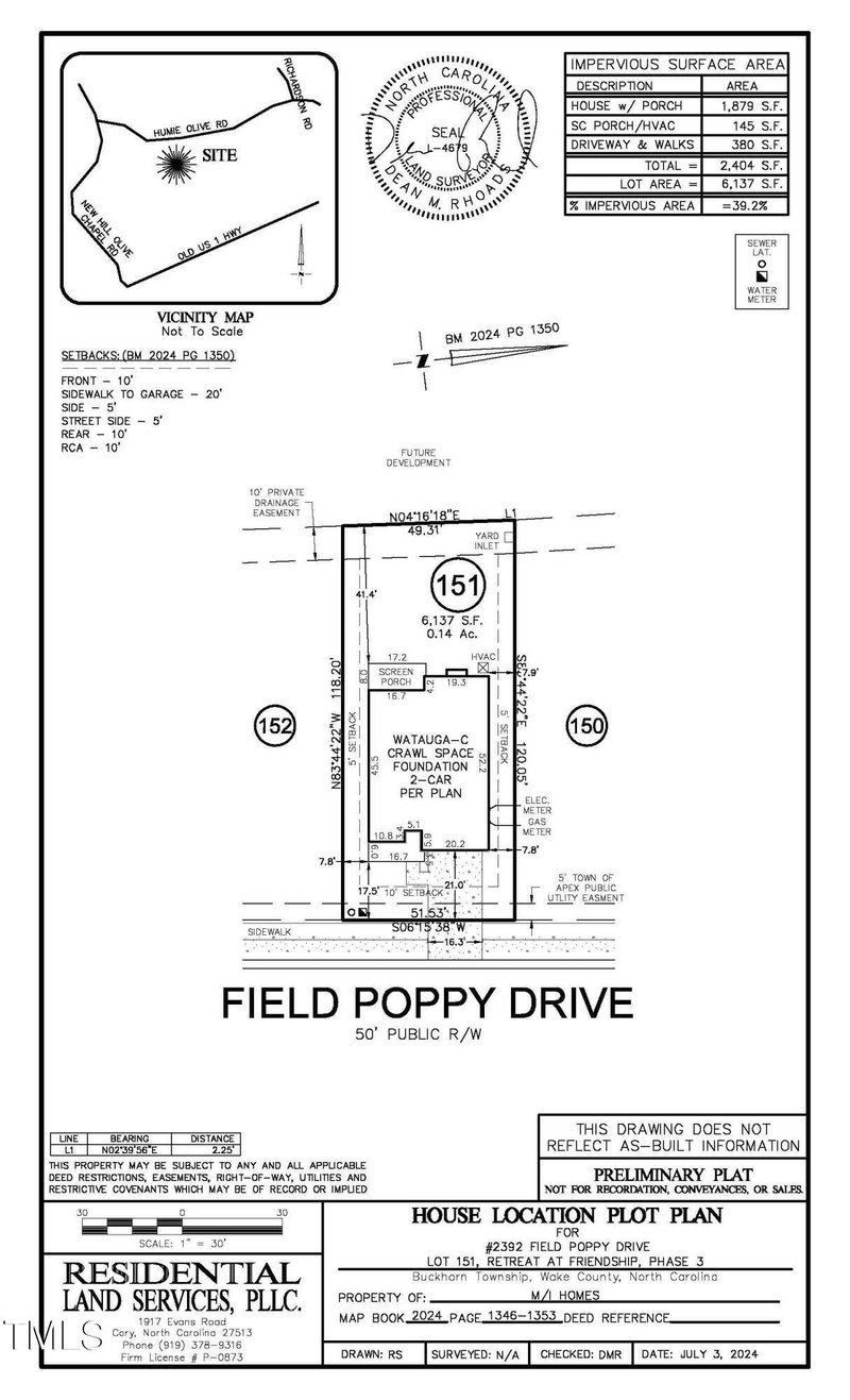 2392 Field Poppy Dr Lot 151, Apex, NC 27502