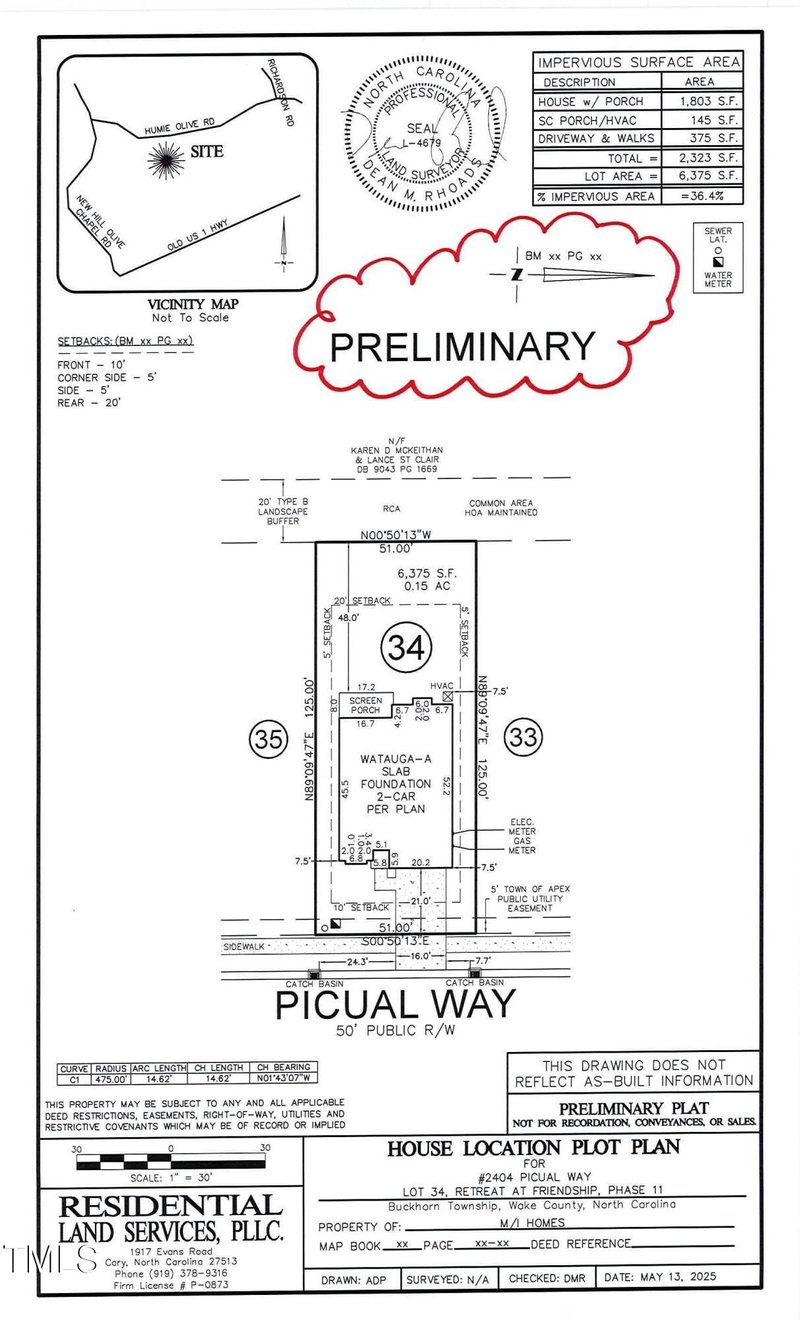 2404 Picual Way Lot 34, New Hill, NC 27562
