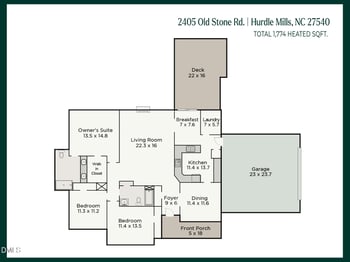 2405 Old Stone Rd, Hurdle Mills, NC 27541