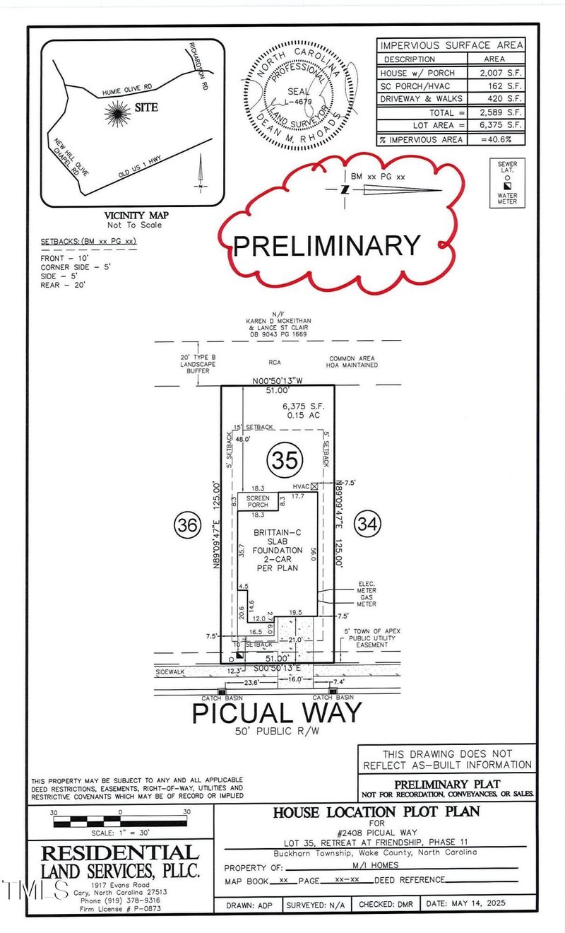 2408 Picual Way Lot 35, New Hill, NC 27562