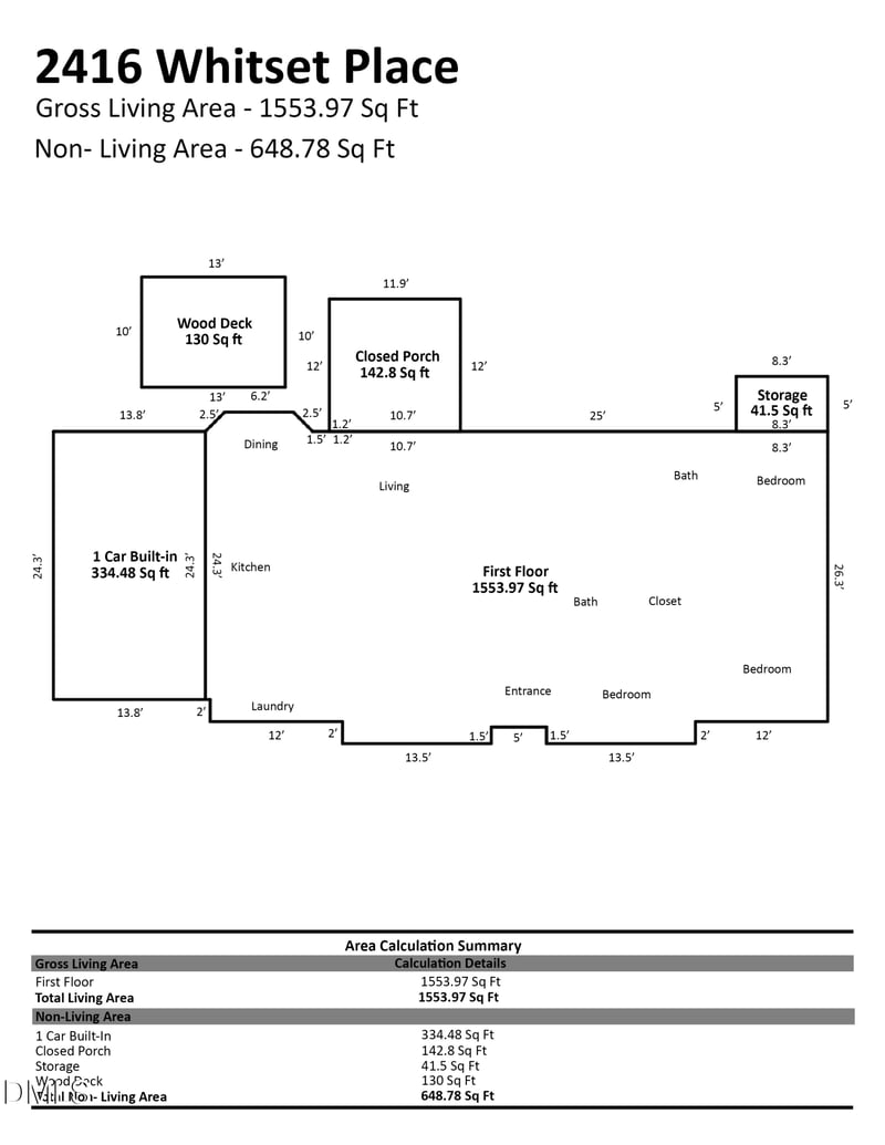 2416 Whitset Pl, Willow Springs, NC 27592
