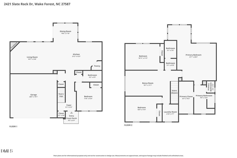 2421 Slate Rock Dr, Wake Forest, NC 27587