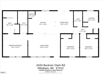 2424 Buckner Clark Rd, Pittsboro, NC 27312