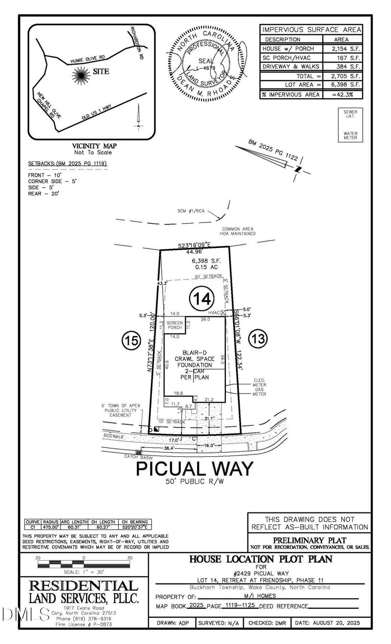 2429 Picual Way Lot 14, New Hill, NC 27562