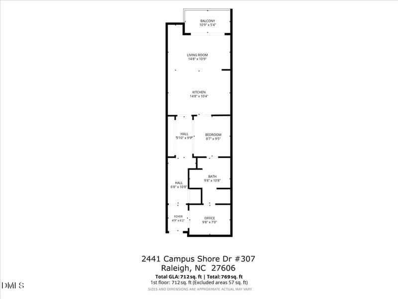 2441 Campus Shore Dr #307, Raleigh, NC 27606