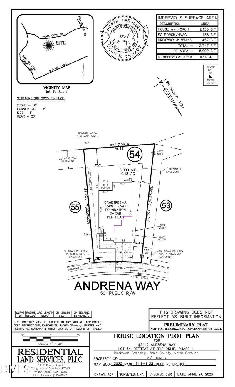 2442 Andrena Way #54, New Hill, NC 27562