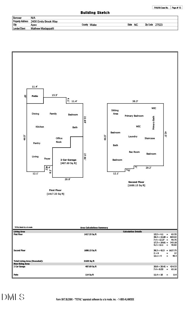 2456 Emily Brook Way, Apex, NC 27523