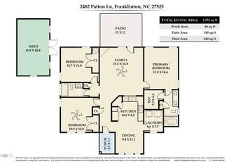 2482 Patton Ln, Franklinton, NC 27525