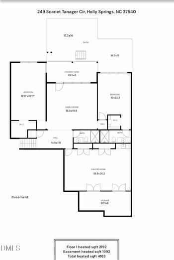 249 Scarlet Tanager Cir, Holly Springs, NC 27540