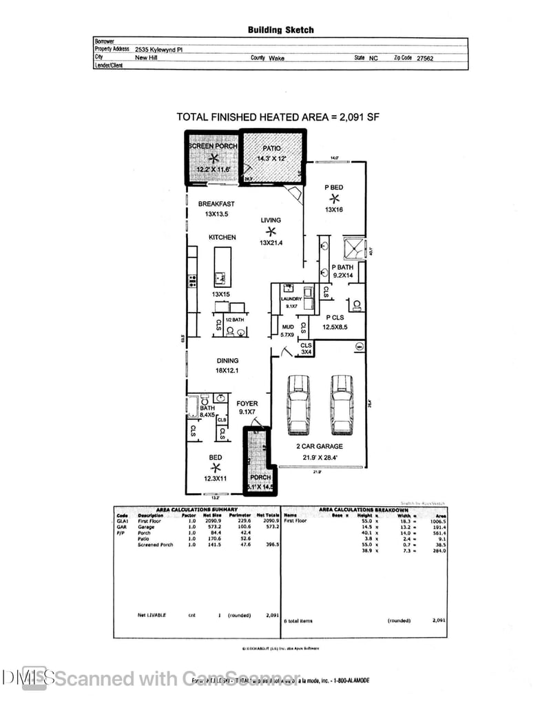 2535 Kylewynd Pl, New Hill, NC 27562