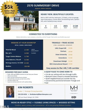 2570 Summersby Dr, Mebane, NC 27302