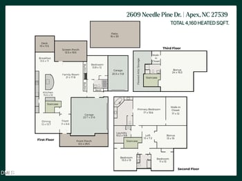 2609 Needle Pine Dr, Apex, NC 27539
