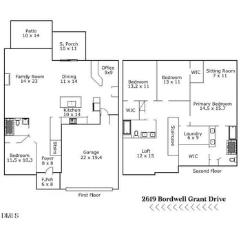 2619 Bordwell Grant Dr, New Hill, NC 27562