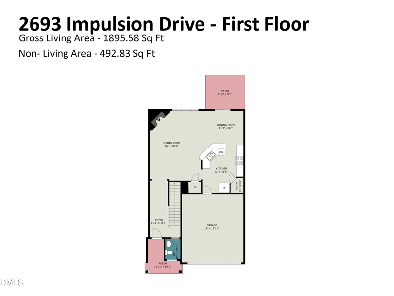 2693 Impulsion Dr, New Hill, NC 27562