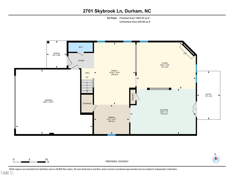 2701 Skybrook Ln, Durham, NC 27703