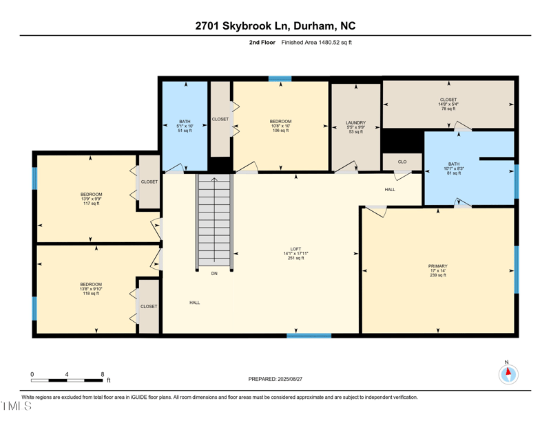 2701 Skybrook Ln, Durham, NC 27703