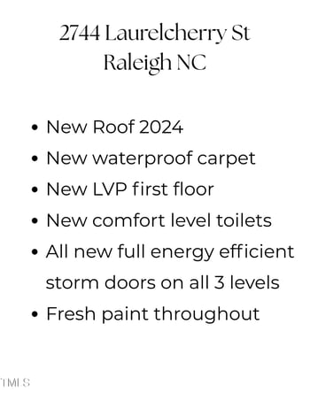 2744 Laurelcherry St, Raleigh, NC 27612