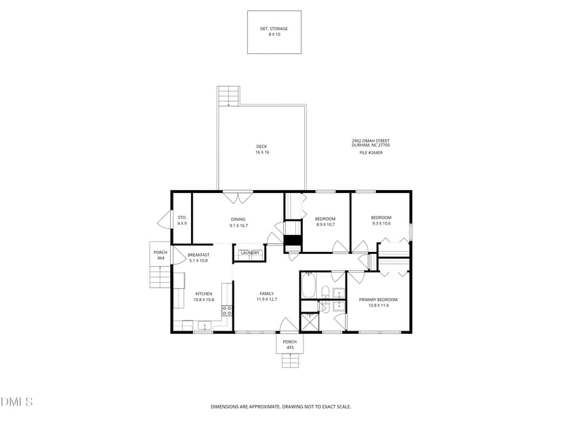 2902 Omah St, Durham, NC 27705