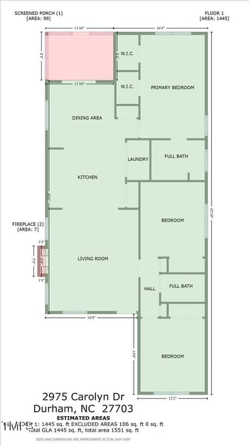2975 Carolyn Dr, Durham, NC 27703