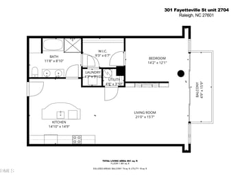 301 Fayetteville St #2704, Raleigh, NC 27601
