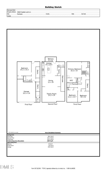 3022 Castle Loch Ln, Durham, NC 27703