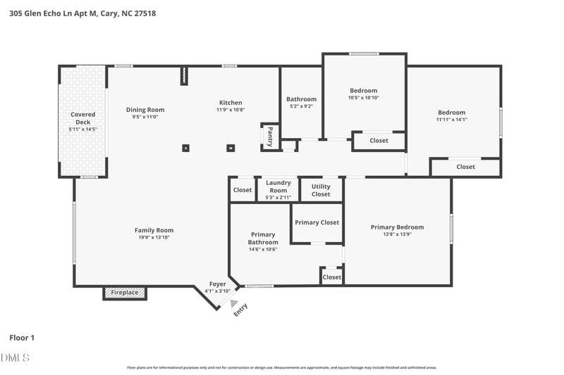 305 Glen Echo Ln #M, Cary, NC 27518