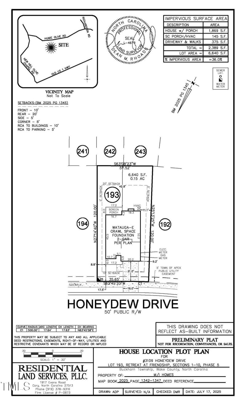 3105 Honeydew Dr Lot 194, Apex, NC 27502