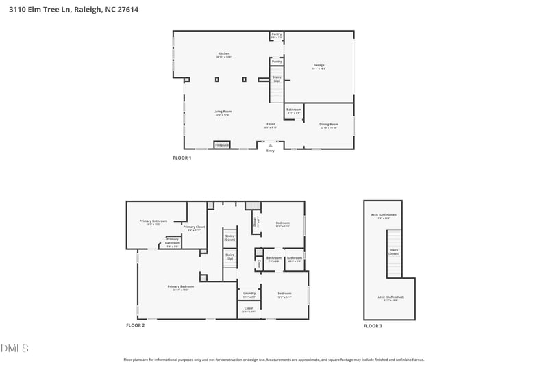 3110 Elm Tree Ln, Raleigh, NC 27614