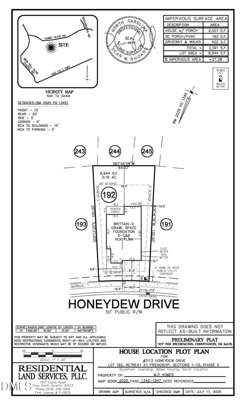 3113 Honey Dew Dr Lot 193, Apex, NC 27502