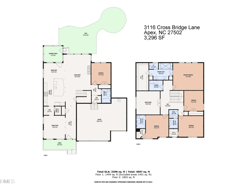 3116 Cross Bridge Ln, Apex, NC 27502