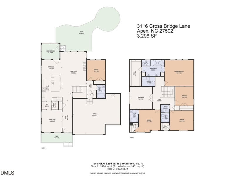 3116 Cross Bridge Ln, Apex, NC 27502
