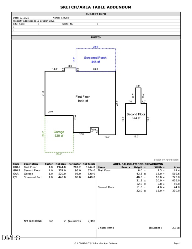 3119 Cregler Dr, Apex, NC 27502