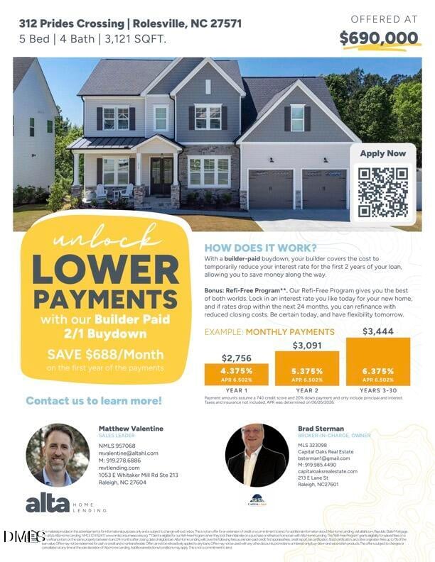 312 Prides Crsg Crossing, Rolesville, NC 27571