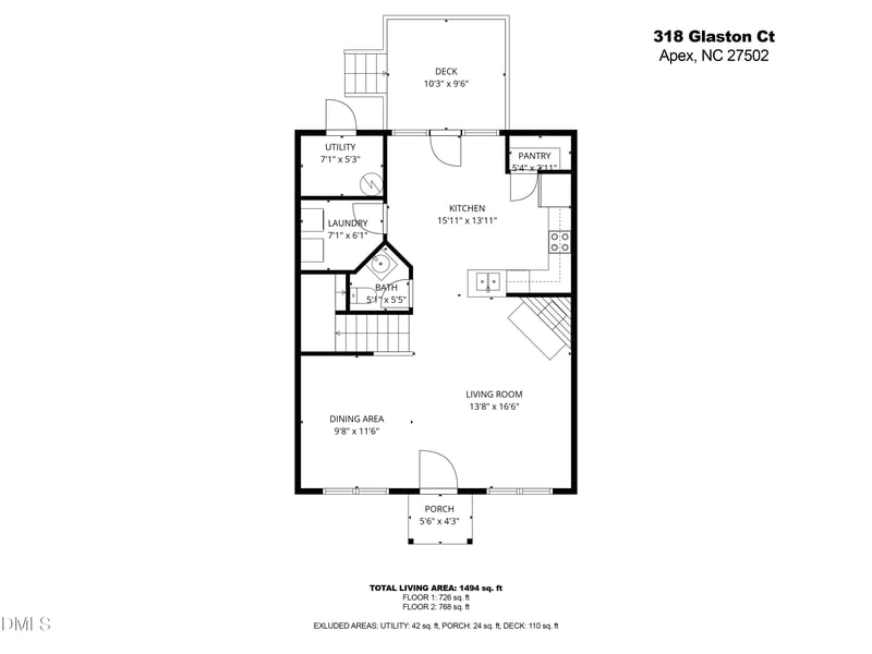 318 Glaston Ct, Apex, NC 27502