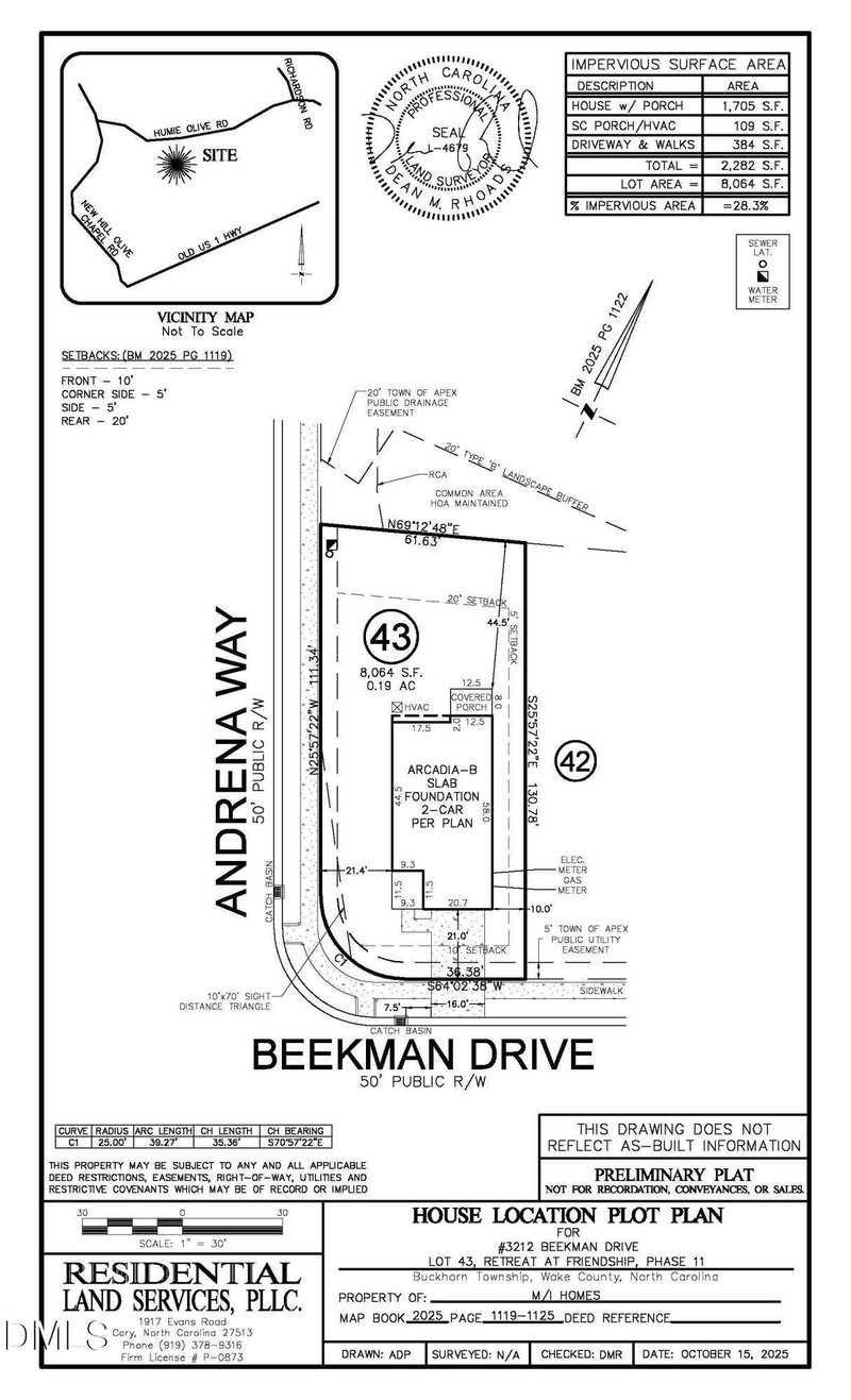 3212 Peekman Dr Lot 43, New Hill, NC 27562